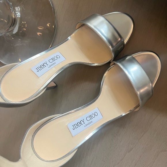 Jimmy choo Misty silver patten heels size 39 - Picture 8 of 11